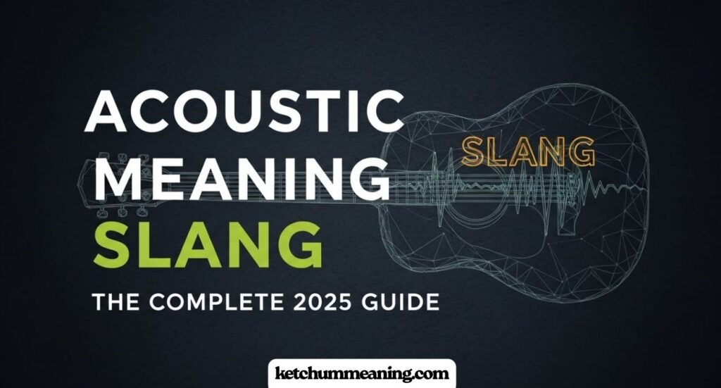 Acoustic Meaning SlangAcoustic Meaning Slang