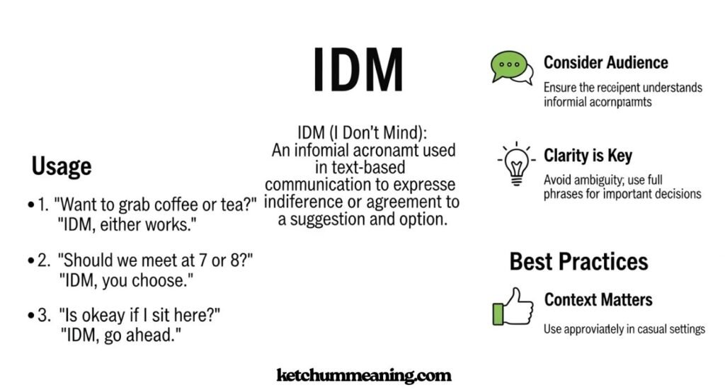 IDM Meaning in Text
