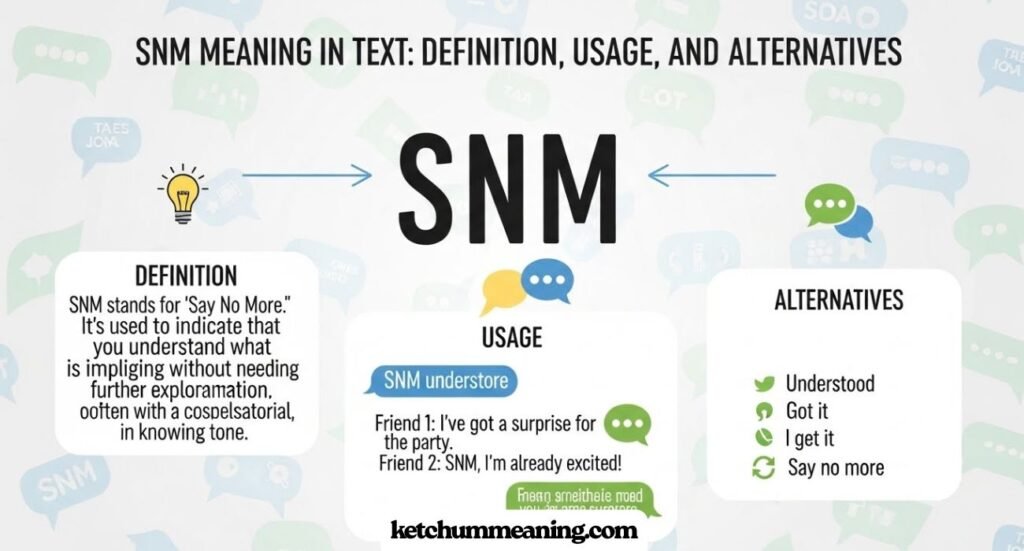 SNM Meaning in Text