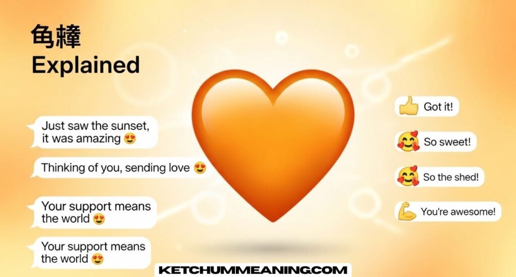 Orange Heart Emoji Meaning and Its Responses