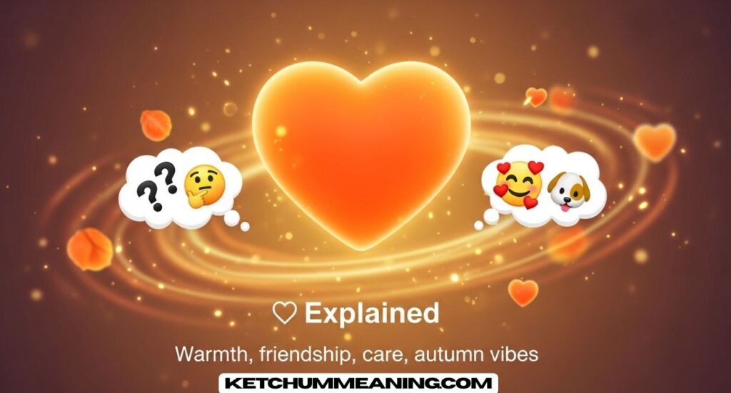Orange Heart Emoji Meaning and Its Responses
