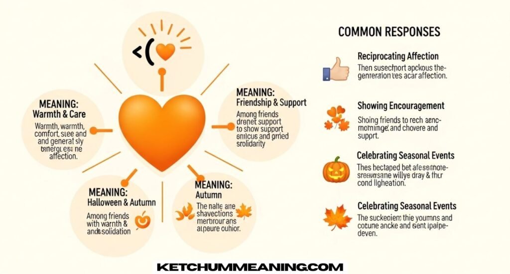 Orange Heart Emoji Meaning and Its Responses
