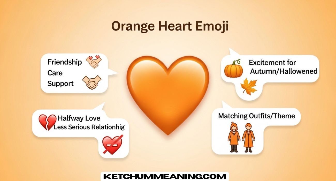 Orange Heart Emoji Meaning and Its Responses