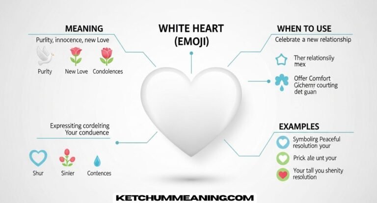 White Heart Emoji Meaning and When to Use