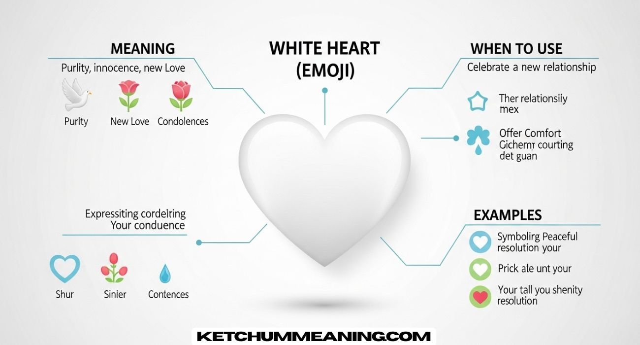 White Heart Emoji Meaning and When to Use