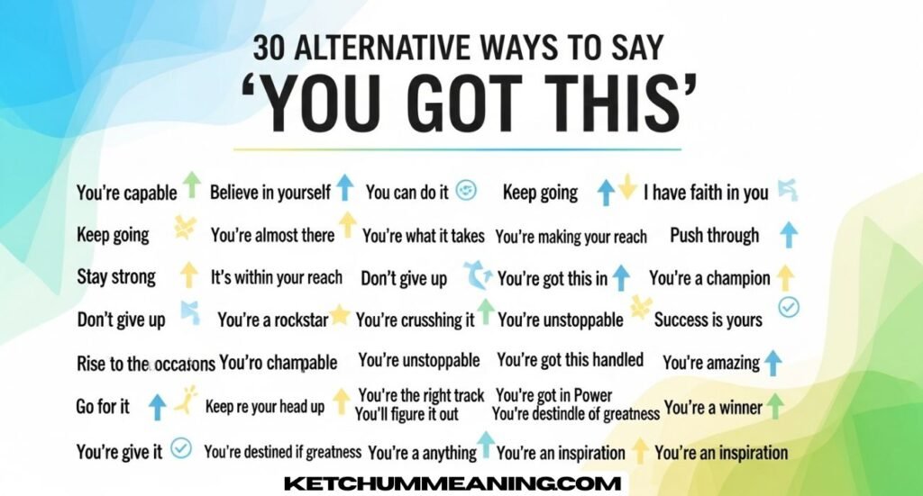 Alternative Another Ways to Say You Got This