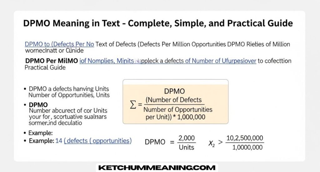DPMO Meaning in Text