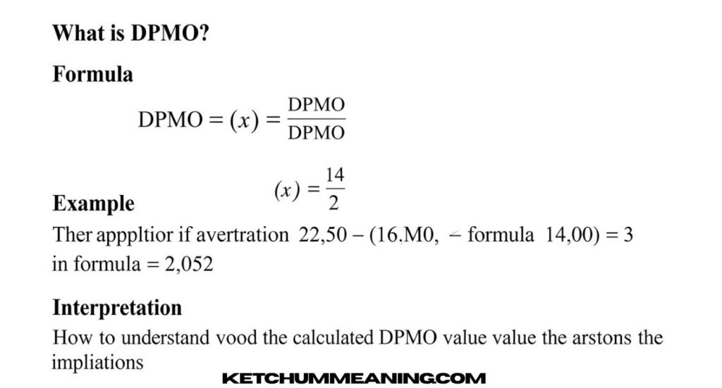 DPMO Meaning in Text