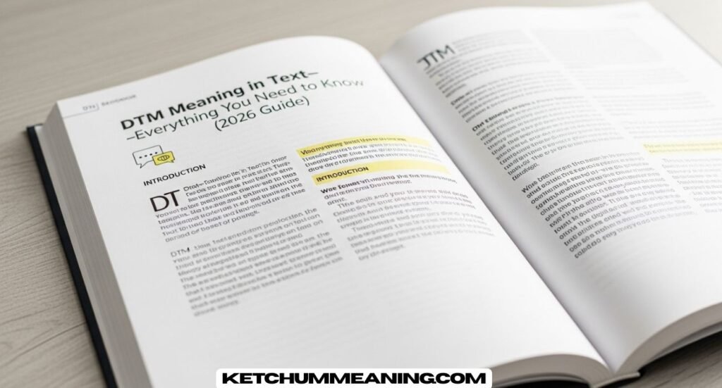 DTM Meaning in Text