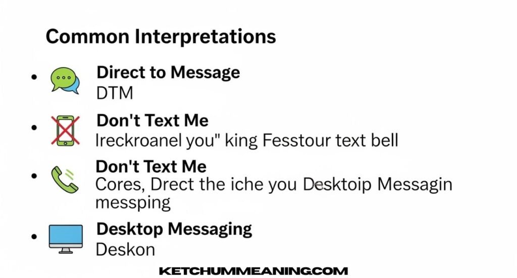 DTM Meaning in Text