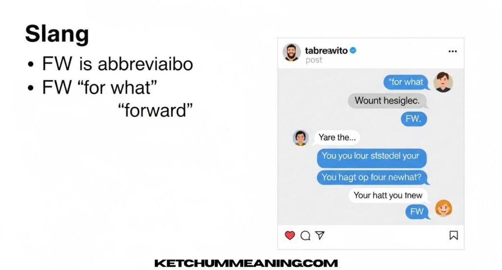 FW Meaning in Text