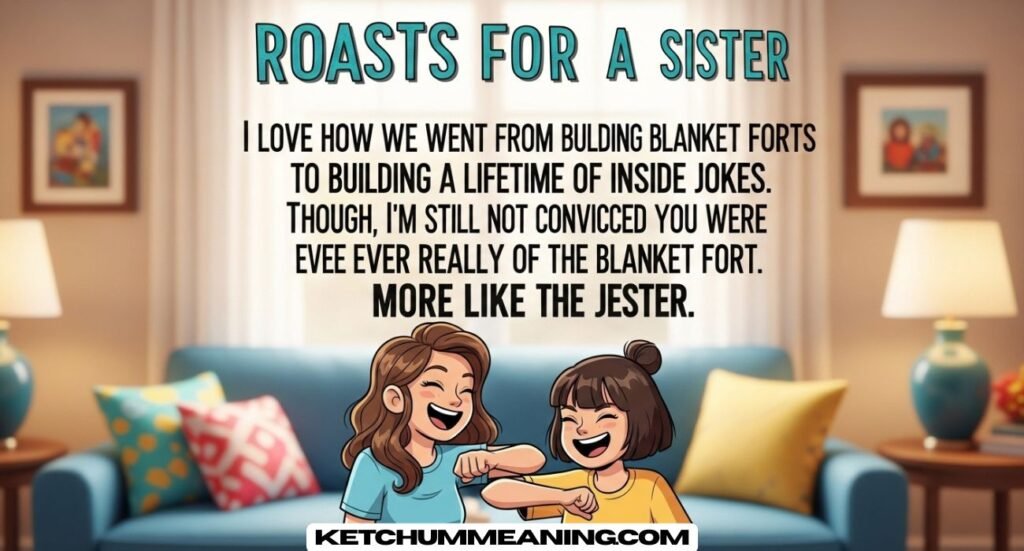 Hilarious Roasts to Say to Your Sister