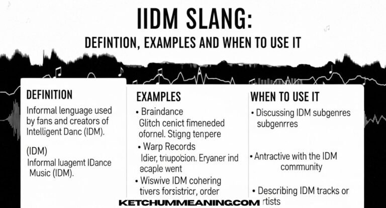 IDM Slang Meaning