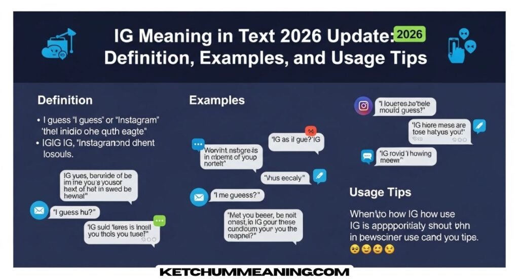 IG Meaning in Text 2026 Update
