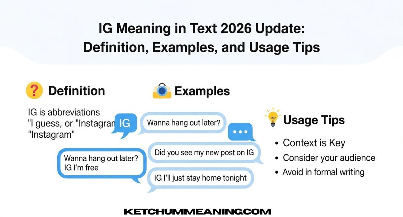 IG Meaning in Text 2026 Update