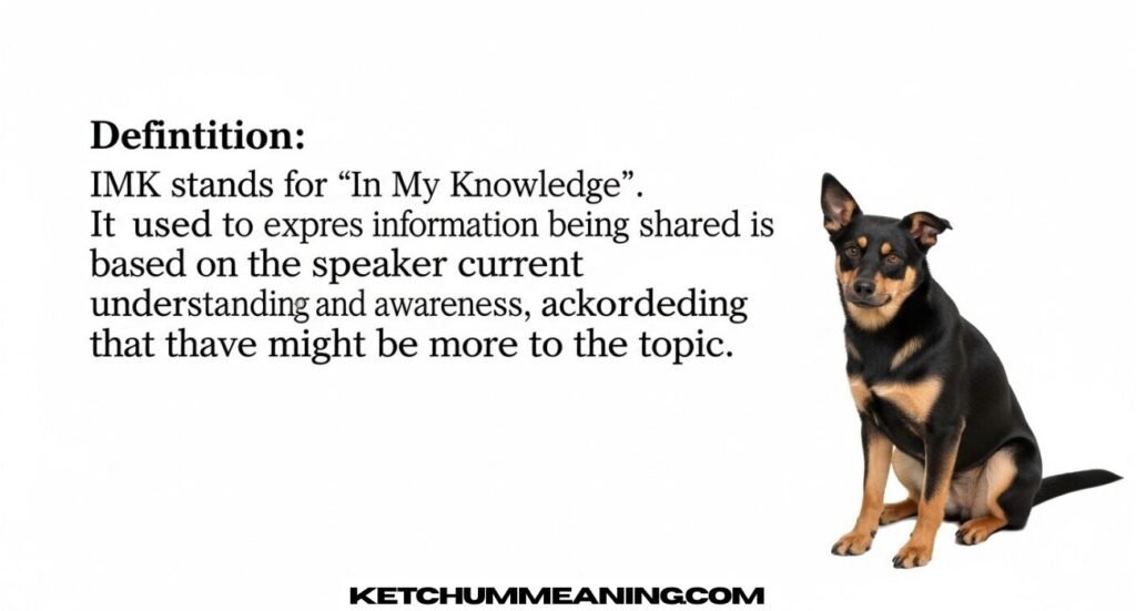 IMK Meaning in Text