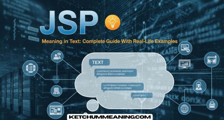 JSP Meaning in Text