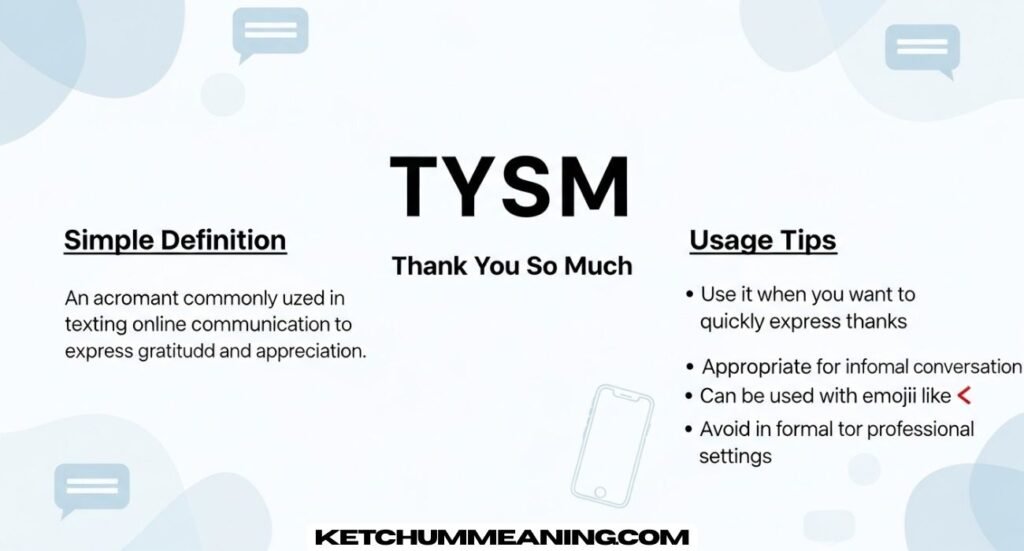 TYSM Meaning in Text Messages