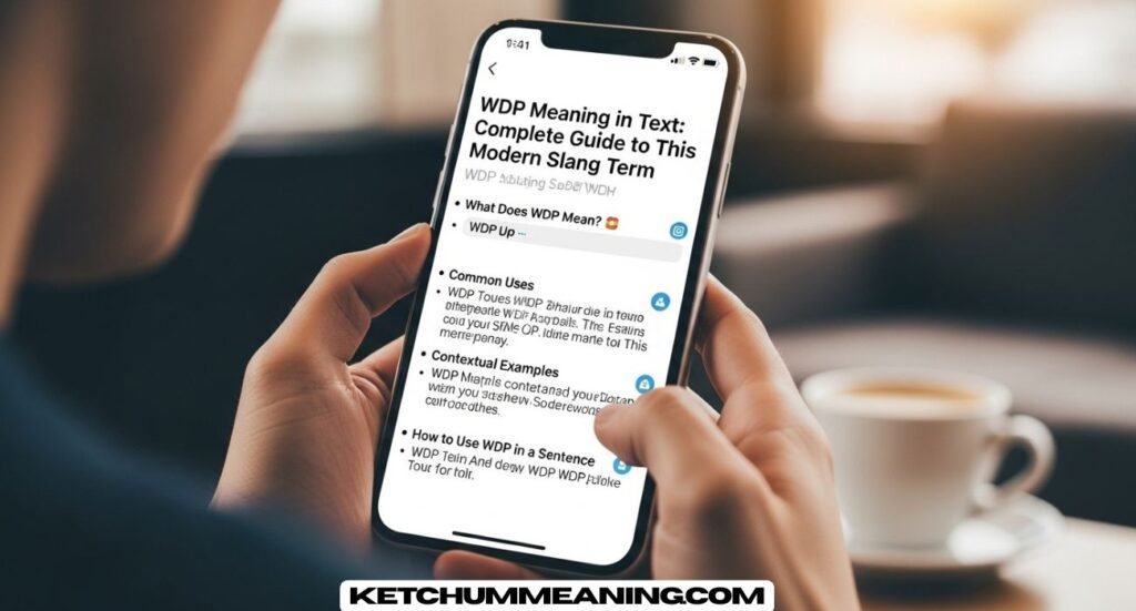WDP Meaning in Text